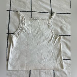 white brandy melville lace tank